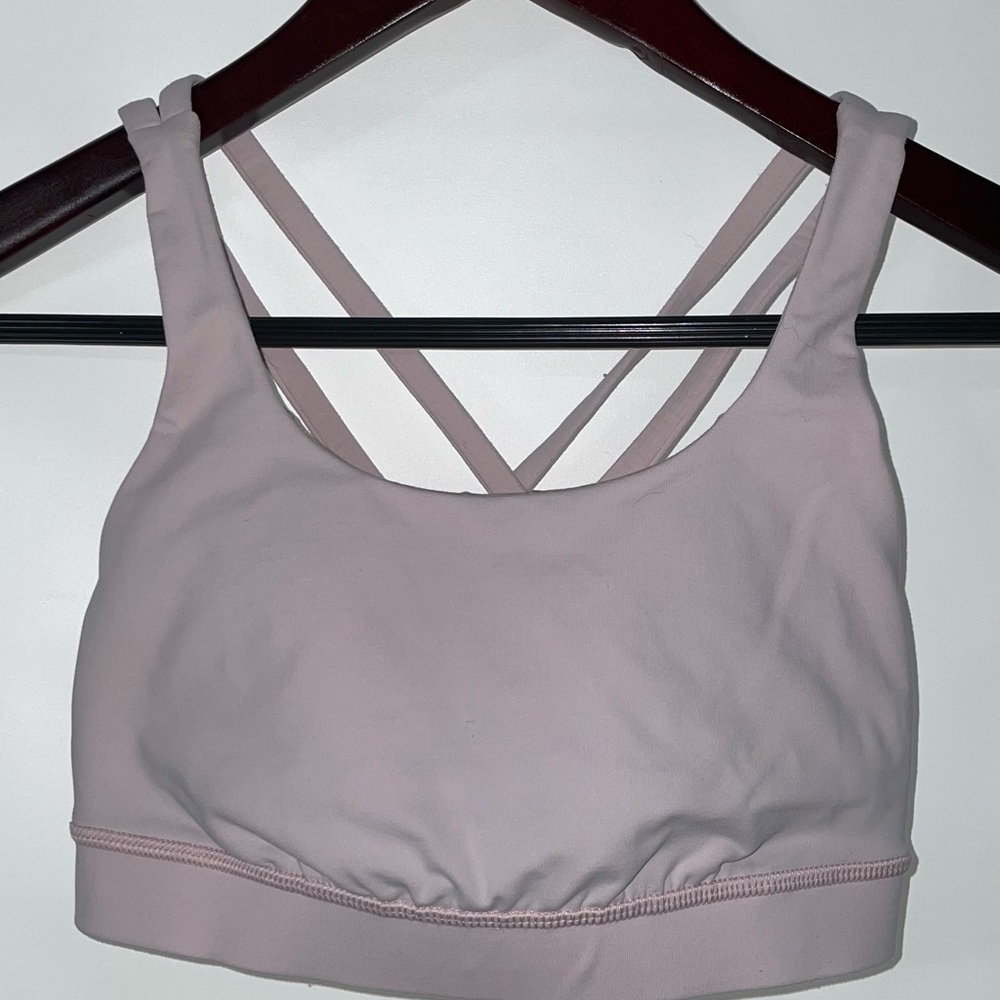 Lululemon light pink sports bra